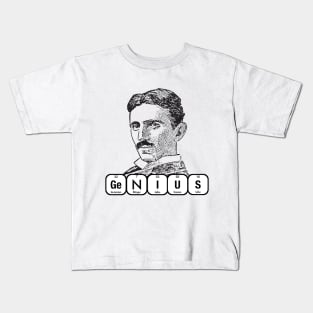 Nikola Tesla Genius Kids T-Shirt